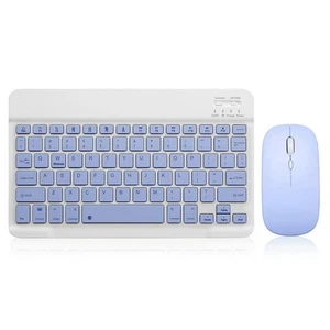 Clavier Bluetooth 10 Pouces Rechargeable Ultra Fin Sans Fil avec Souris et 1067 - Photo 1/15