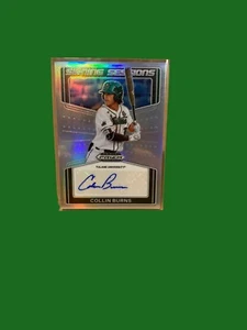Selecciones del draft Panini Prizm 2022 sesiones de firma plateadas automáticas #SS-CB Collin Burns - Imagen 1 de 3