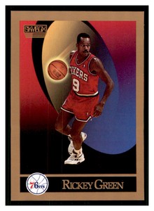 1990 SkyBox #404 RICKEY GREEN Philadelphia 76ers ~F5X