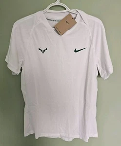 Nike Court Tennis Rafa Nadal White Dri-Fit ADV Men's T-shirt Sz XL (FD5409 100) - Picture 1 of 10