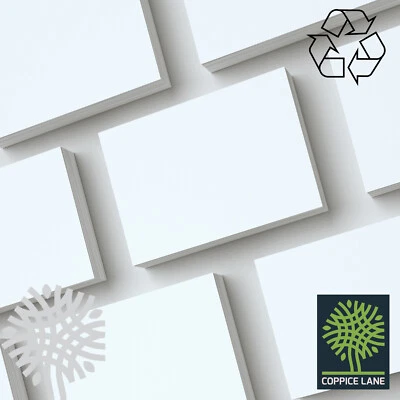 COPPICE LANE A6 Recycled Premium White Postcards 190gsm - Blank Card - No Print - FSC Cert