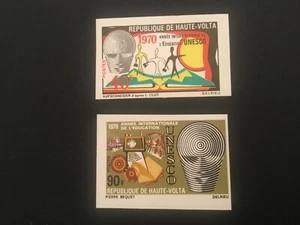 ICOLLECTZONE Burkina Faso 218-219 VF NH imperf - Picture 1 of 1