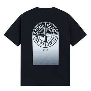 Neu Herren Und Damen T-shirt Stone And Island Casual Kompass Loose Kurzarm 2024