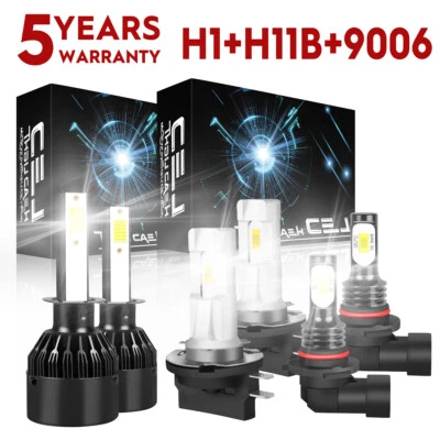 For KIA Optima 2007-2008 Combo LED Headlight High&Low Beam + Fog Light Bulbs kit - Image 1 of 4
