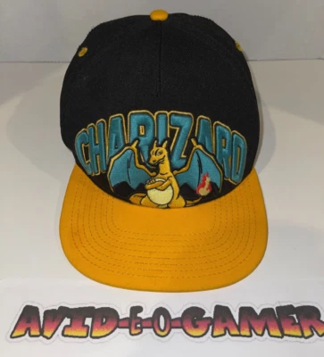 Charizard Snapback Gorra Tapa Pokemon 2015 Nintendo Game Freak Unisex Talla Única Foto 1 de 4