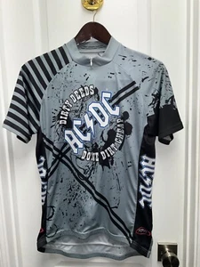 Vintage Primal Wear Mens AC/DC Biking Cycling Jersey Large Dirty Deeds - Picture 1 of 4