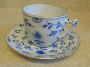 BING & GRONDAHL B&G DENMARK  CUP & SAUCER  BLUE BUTTERFLY & GOLD TRIM (12 avail) - Picture 1 of 6