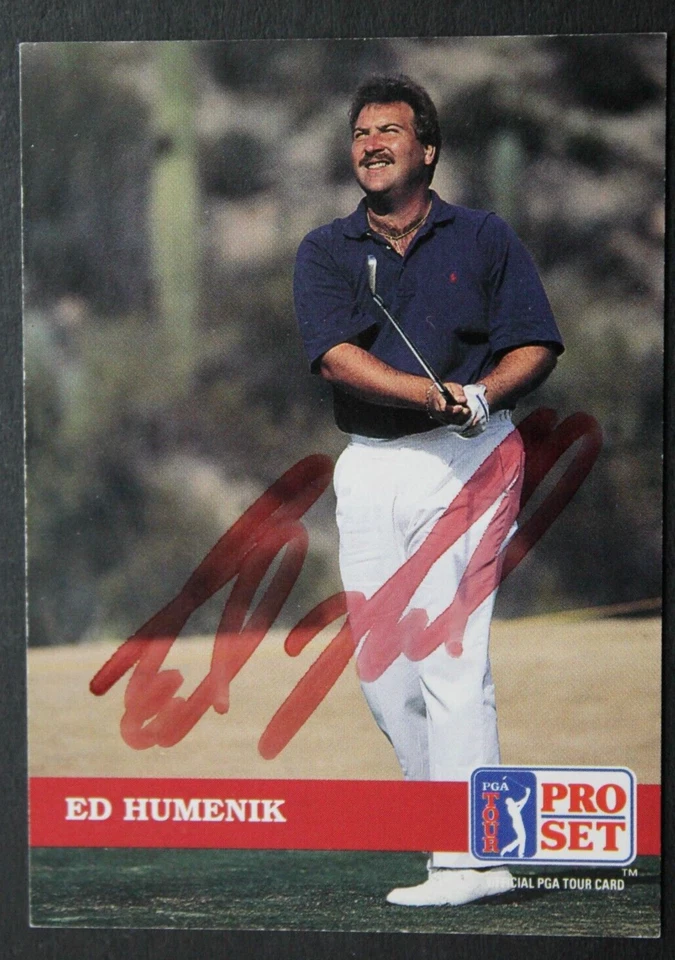 Ed Humenik PGA Tour Michigan Signed 1992 Pro Set #65 Autographed Golf Card - Image 1 of 3