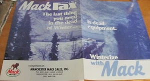 Mack Fax Volume 4 Issue 4 Winterize with Mack, Mack Sales Manchester NH - Picture 1 of 5