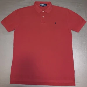Ralph Lauren Polo Shirt Men’s Small Red With Navy Horse Pre-Owned Condition - Picture 1 of 3