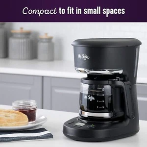 Coffee Maker, Programmable Coffee Machine with Auto Pause and Glass Carafe, 5 Cu - Picture 1 of 12