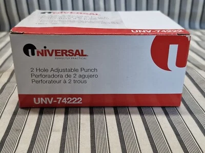 Universal 2 Hole Adjustable Punch UNV-74222 NEW - Image 1 of 4