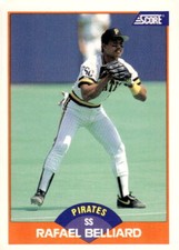 1989 Score #379 Rafael Belliard - Pittsburgh Pirates