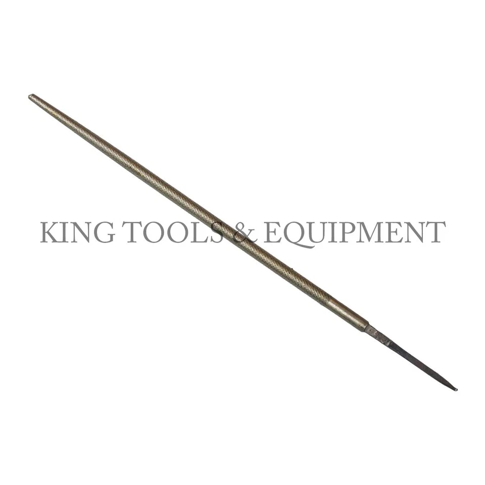 New KING 8" Second Cut ROUND FILE, Second Cut, Steel, American Grading - Image 1 of 1