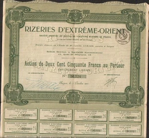 RIZIÈRES d'EXTREME ORIENT (SAIGON INDOCHINE) (O) - Picture 1 of 1