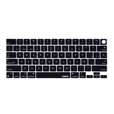 XSKN Spanish Silicone Keyboard Cover for 2021-2025 Macbook Pro 14.2/16.2 M1-M5 - Image 1 of 4