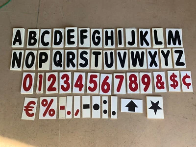 Винтажный знак шатер полный алфавит буквы цифры знаки препинания лот 268 - Изображение 1 из 4