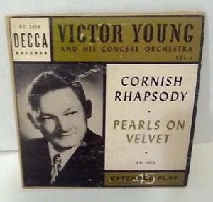 VICTOR YOUNG AND HIS CONCERT ORCHESTRA VOL. 1 - 45" Record - B45-030 - Picture 1 of 4