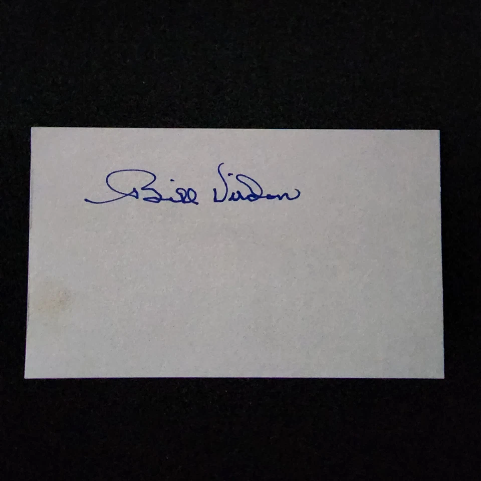 Bill Virdon 55 ROY (d 2021) Signed Index Card-Cardinals,Pirates,Yankees, Astros  - Image 1 of 1