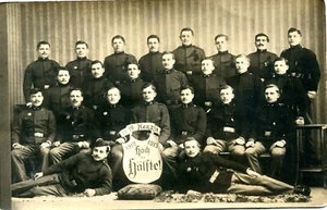 AUSTRIA 1912/15 tarjeta fotográfica grupo de soldados no viajados (770G) - Imagen 1 de 2