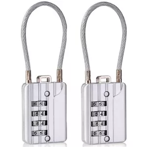SEPOX Resettable Combination Travel Lock,4-Digit Cable Lock 4-PACK NEW - Picture 1 of 2