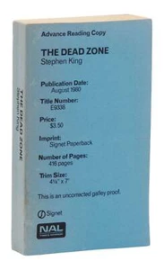 The Dead Zone ~ by STEPHEN KING ~ Advance Reading Copy ~ First MMPB Edition 1980 - Picture 1 of 5