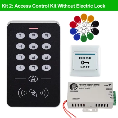 Door Access Control System Kit RFID Keypad + Power Supply + Electric 180KG Magne - Image 1 of 4