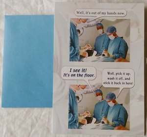 "It's Out Of My Hand", (1) Leanin Tree Get Well Greeting Card, With (1) Envelope - Picture 1 of 4
