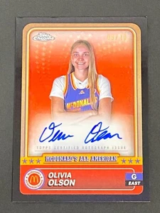 Olivia Olson 2024 Topps Chrome Mcdonalds Black Refractor Auto /10 - Picture 1 of 10