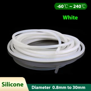 Tira de sellado blanca de cable de silicona sólida barra redonda alta temperatura impermeable Φ0,8-30 mm - Imagen 1 de 5