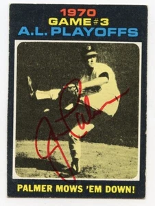 JIM PALMER Vintage Signed 1971 Topps Playoffs #197 HOF Orioles Guar Authent KOA - Picture 1 of 1
