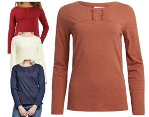 Ex Weird Fish Women's Carolina Long Sleeve Top New T-shirt Tee UK Size 8 - 22 - Picture 1 of 15