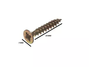 Pozi Tornillos para Madera Tablero Chip Encastrado Amarillo 4 X 25MM Pack Size - Imagen 1 de 1