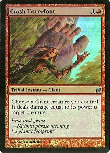 MTG - Lorwyn - Crush Underfoot - Foil - NM - Image 1 of 1