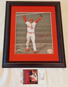 ADAM WAINWRIGHT Autographed Signed 8x10 Photo JSA Framed Matted Cardinals MLB - Picture 1 of 3
