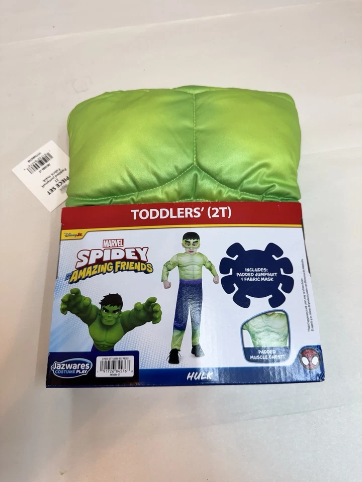 Disfraz de Halloween Disney Junior Spidey y sus increíbles amigos Hulk niño 2T Foto 1 de 4