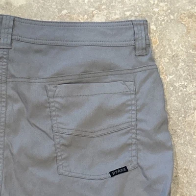 prAna Brion Shorts Men's 36x11 Tan Hiking Outdoor 5 Pocket Flat Front Stretch - Image 1 of 4