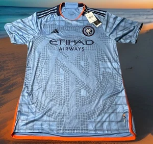 ADIDAS NEW YORK CITY FC XL JERSEY BLUE HI1878 MLS SOCCER - Picture 1 of 7