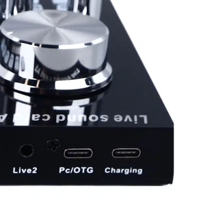 Live-Soundkarte Audio Mixer PC Handy Universal Für Streaming Aufnahme 48V FOY - Afbeelding 1 van 24