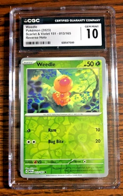 Weedle Reverse Holo #013 - CGC GEM MINT 10 - Scarlet & Violet 151 - Pokemon TCG - Image 1 of 4