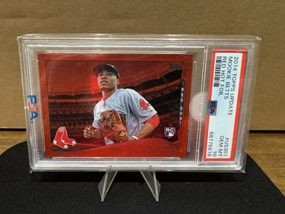 2014 Topps Update Mookie Betts Red Hot Foil #US301 PSA 10 💎 RC - Image 1 of 2