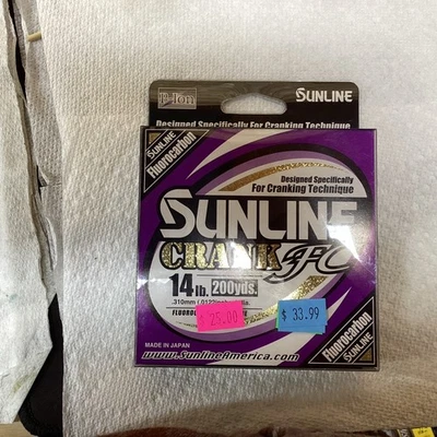 Línea de pesca de fluorocarbono Sun Line Crank FC 200 yardas 14 lb Foto 1 de 2