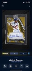 Topps Bunt 25 Digital - Legendary Vladimir Guerrero Sr Gold Chrome Auto Cc41 - Bild 1 von 1