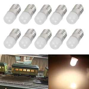 10Pcs 1449 Bulbs Screw Base 14v For AMERICAN FLYER Steam and Diesel Locomotives - Picture 1 of 9