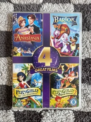 4 Kids & Family Movies Collection, Anastasia, Bartok The Magnificent, Ferngully - Image 1 of 3