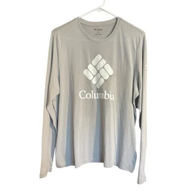 Camiseta Columbia Sportswear para mujer manga media larga gris elástica Foto 1 de 3