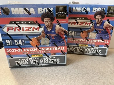 (2) 2021-22 Panini Prizm NBA Factory Sealed Mega Boxes 4 Silver Prizms - Image 1 of 3