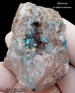 Shattuckite duhamelite and quartz - Kaokoveld Plateau Namibia - Picture 1 of 12