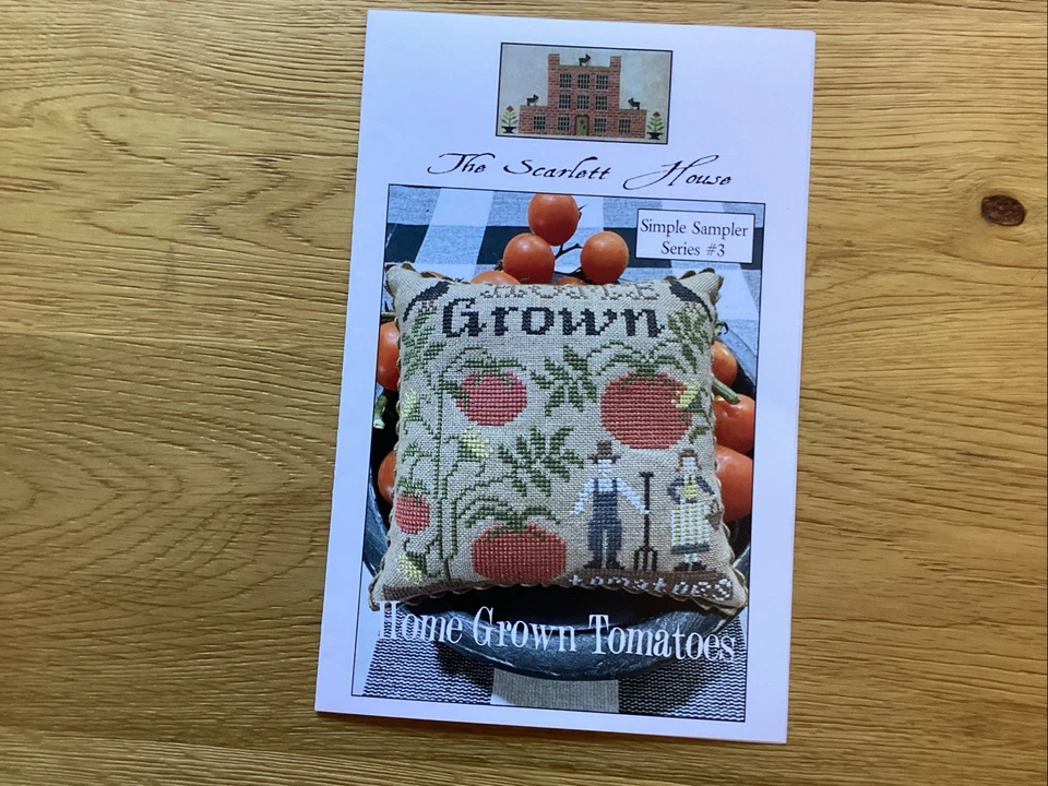 Home Grown Tomatoes  Cross Stitch Chart By The Scarlett House - Image 1 of 1