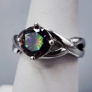 Chapel-Zenray Mystic Topaz Sterling  Ring 925 Ring Size 7 Gift Box Free Shipping - Picture 1 of 5